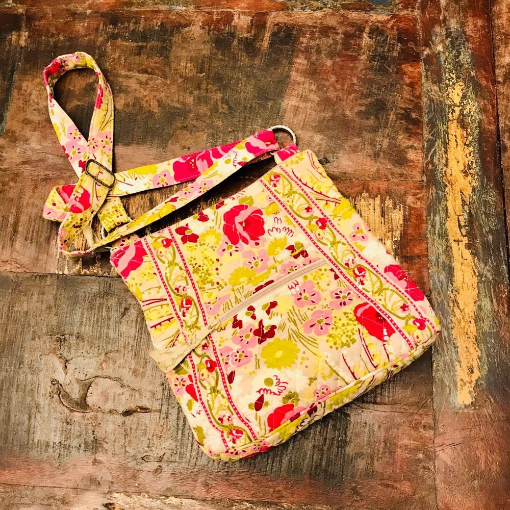 Vera Bradley Spring Rose Garden Crossbody Purse